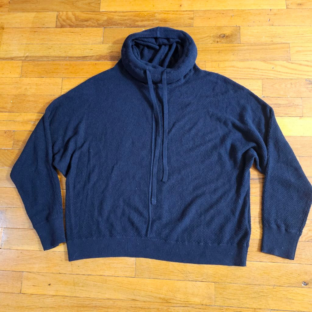 The White Company Knit Navy Cowl Neck Sweater Small